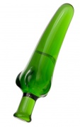 Анальная втулка Sexus Glass, Стекло, Зеленый, 13,5 см - интим магазин Точка G