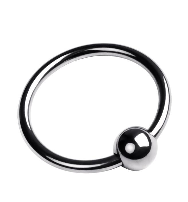 Кольцо на головку пениса, TOYFA Metal, серебристое, диаметр 2,5 см