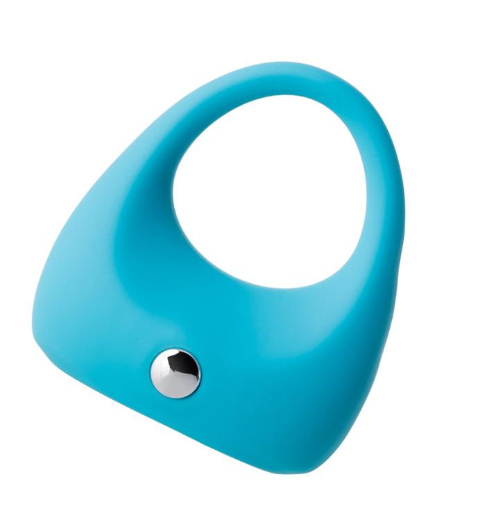 Эрекционное кольцо на пенис TOYFA A-Toys, Силикон, Голубой, диаметр 5,2 см