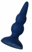 Анальная вибровтулка O'Play Prime с пультом ДУ, силикон, синий, 12 см - интим магазин Точка G