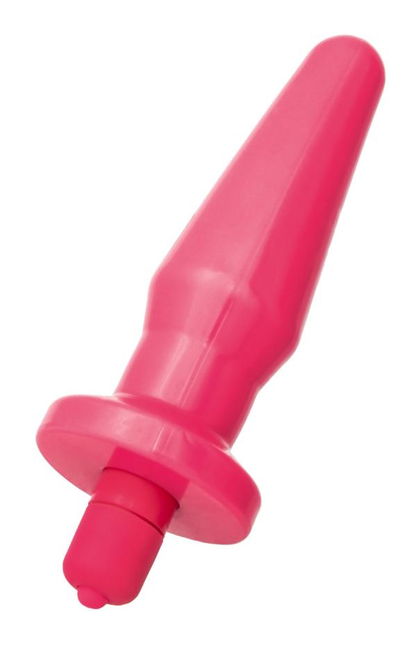 Анальная втулка TOYFA POPO Pleasure с вибрацией, розовая, 12,4 см