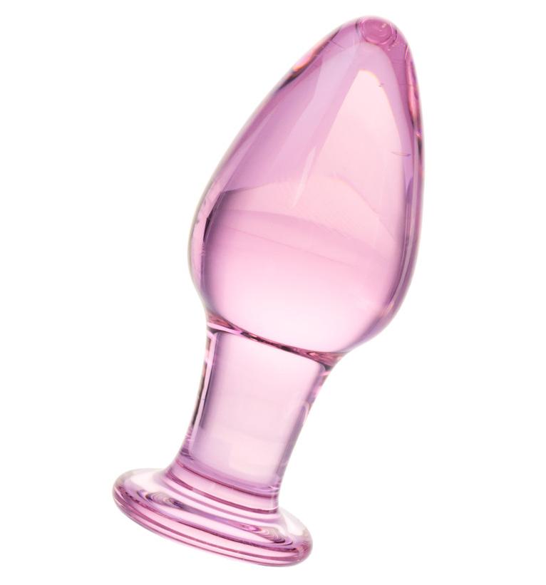 Анальная втулка Sexus Glass, Стекло, Розовый, 10 см