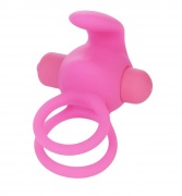 Эрекционное кольцо на пенис Lovetoy, 10 режимов вибрации, силикон, розовое, диаметр 3,5 см - интим магазин Точка G