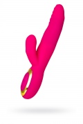 Вибратор с подогревом для двойной стимуляции JOS NEGA Розовый - интим магазин Точка G