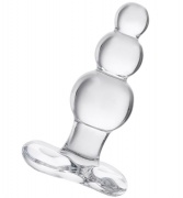Анальная втулка Sexus Glass, Стекло, Прозрачный, 10,5 см - интим магазин Точка G