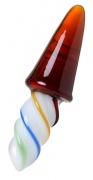 Анальная втулка Sexus Glass, cтеклянная,13 см, диаметр 3,8 см - интим магазин Точка G