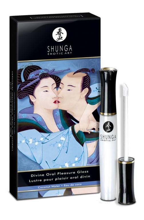 Блеск для губ Shunga «Божественное удовольствие» Кокосовая вода 10 мл
