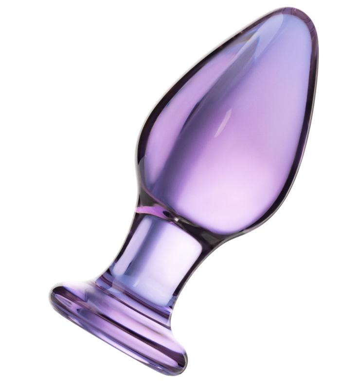 Анальная втулка Sexus Glass, Стекло, Фиолетовый, 10 см