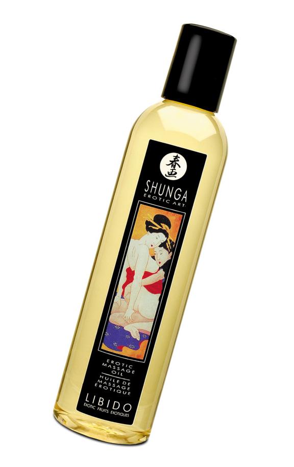 Массажное масло Shunga Экзотические фрукты, возбуждающее, натуральное, 250 мл