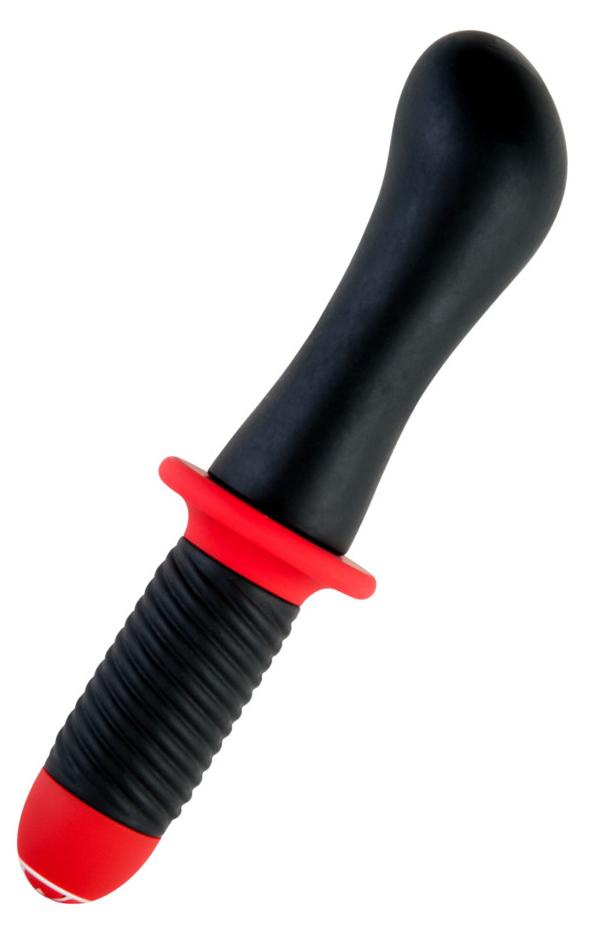 Вибратор TOYFA Black&Red с двойным мотором, силиконовый, черный, 15 см, диаметр 5 см