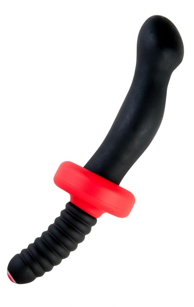 Анальный вибратор TOYFA Black&Red черный, 16,5 см