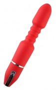 Вибратор TOYFA Black&Red, 10 режимов вибрации, красный, 28 см, диаметр 4,5 см - интим магазин Точка G