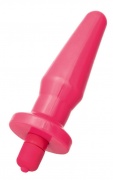 Анальная втулка TOYFA POPO Pleasure с вибрацией, розовая, 12,4 см - интим магазин Точка G