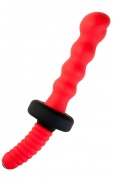 Вибратор TOYFA Black&Red, силиконовый, красный, 18 см, диаметр 4,5 - интим магазин Точка G