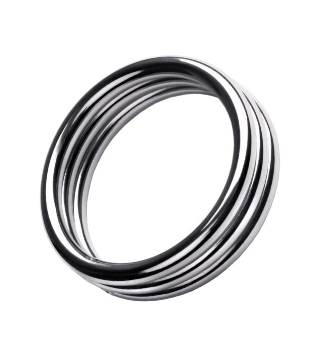 Кольцо на пенис,TOYFA Metal, серебро, диаметр 5 см