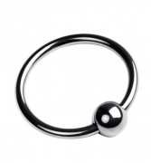 Кольцо на головку пениса, TOYFA Metal, серебристое, диаметр 2,5 см - интим магазин Точка G