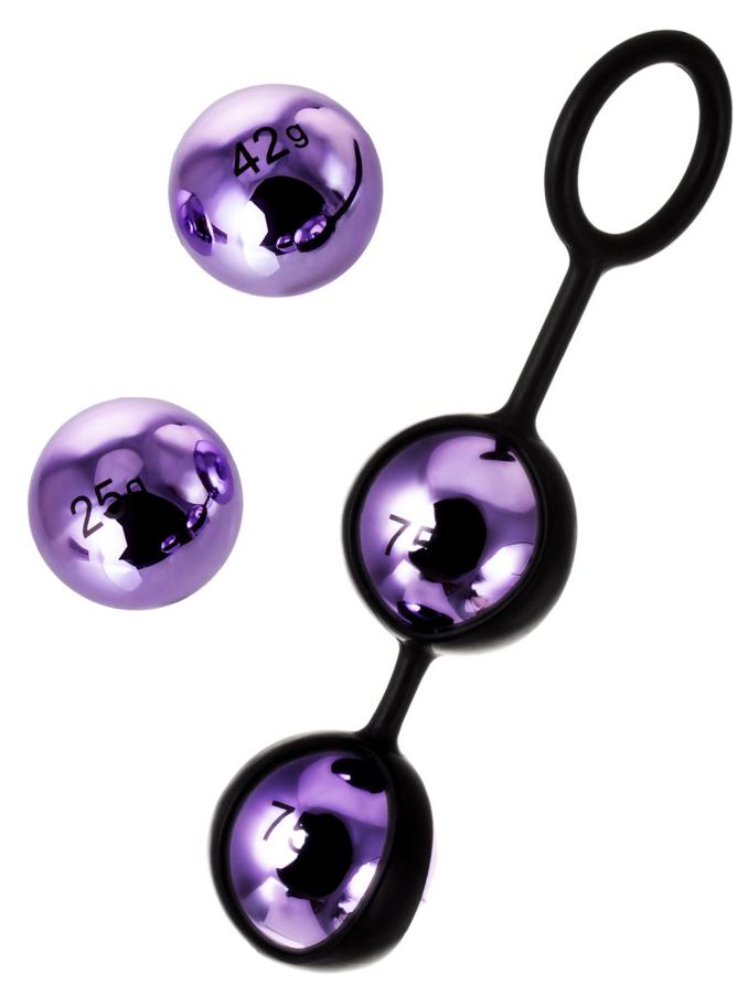 Вагинальные шарики TOYFA A-Toys , ABS пластик, Фиолетовый, 14,6 см