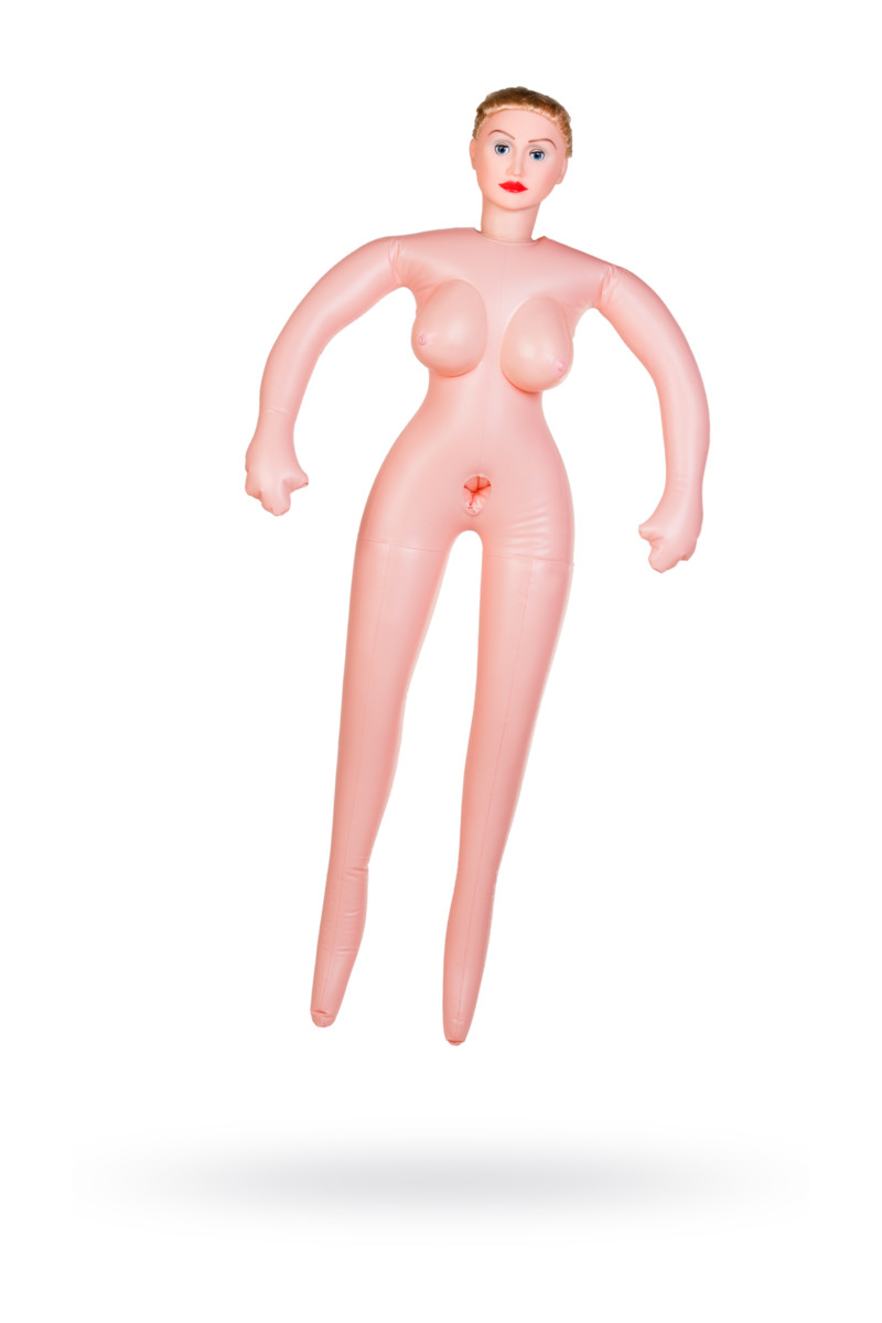 Кукла надувная Eleanor с реалистичной головой,TOYFA Dolls-X, с двумя отверстиями Кибер вставка Вагина- Анус 160 см