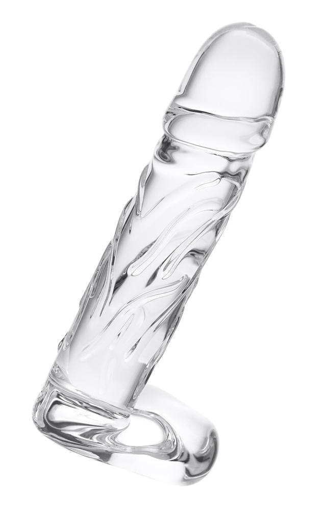 Нереалистичный фаллоимитатор Sexus Glass, Стекло, 20 см