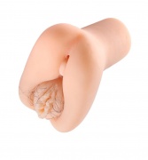 Мастурбатор реалистичный вагина+анус, XISE, телесный, 15,5 см - интим магазин Точка G