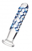 Нереалистичный фаллоимитатор Sexus Glass, Стекло, 16 см - интим магазин Точка G