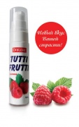 Съедобная гель-смазка TUTTI-FRUTTI для орального секса со вкусом малины 30г - интим магазин Точка G