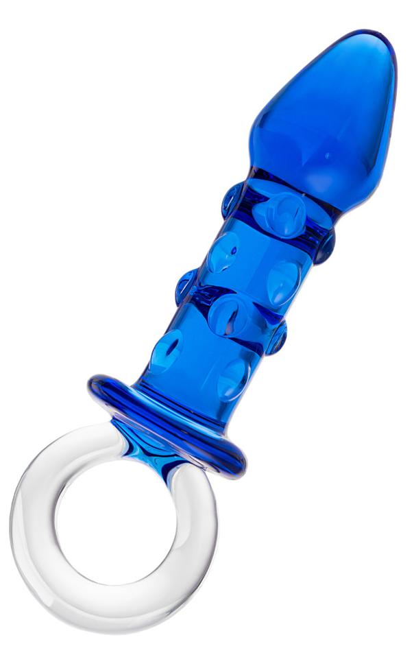 Анальная втулка Sexus Glass, Стекло, Синий, 16 см
