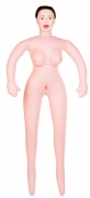 Кукла надувная Gabriella с реалистичной головой, брюнетка, TOYFA Dolls-X, с тремя отверстиями - интим магазин Точка G