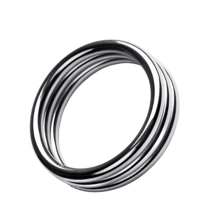 Кольцо на пенис,TOYFA Metal, серебро, диаметр 4,5 см