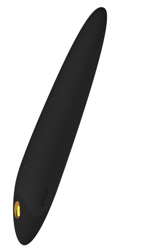 Мини-вибратор OVO с точечной вибрацией на кончике, OVO Чёрный 15 см