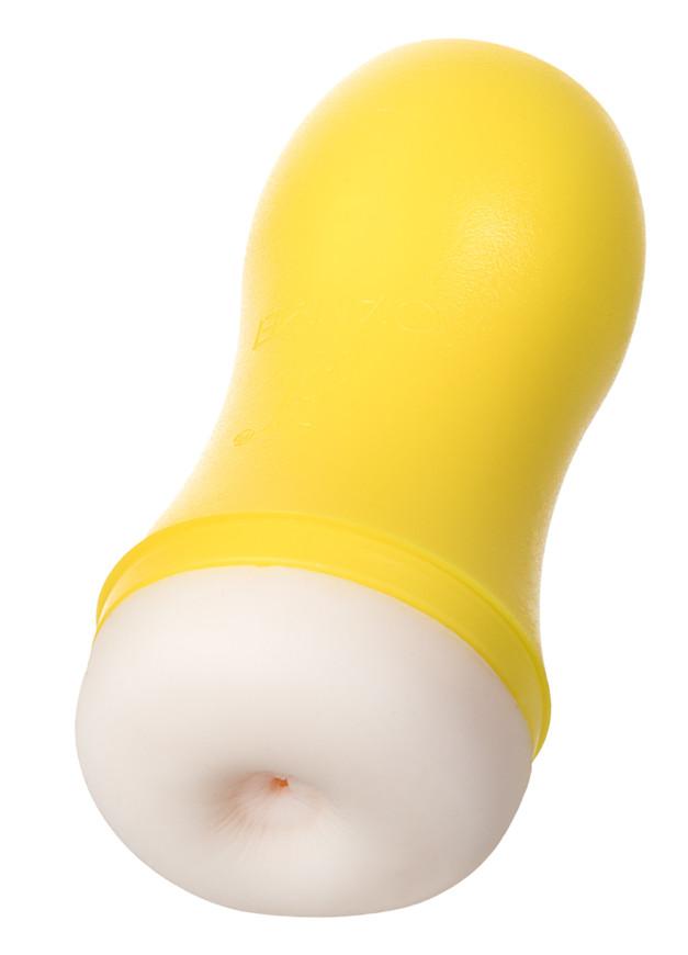 Мастурбатор-попа TOYFA A-Toys желтый, телесный 14cm