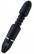 Вибратор TOYFA Black&Red, 10 режимов вибрации, чёрный, 28 см, диаметр 4,5 см - интим магазин Точка G