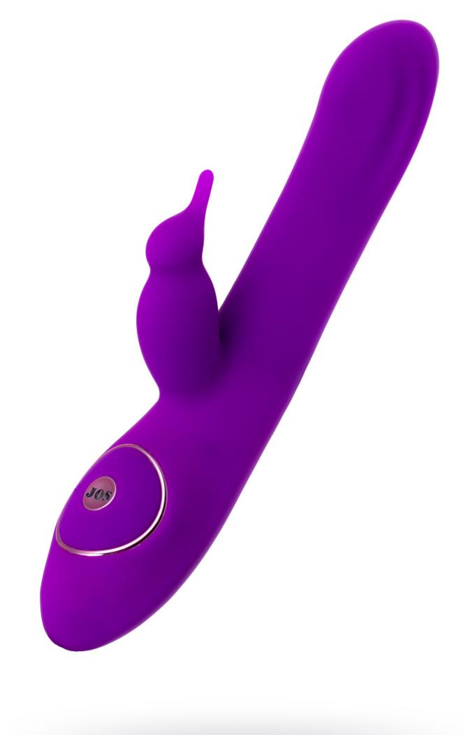 Ротатор с Клиторальным Стимулятором JOS YUM фиолетовый, 21 см