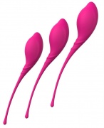 Набор вагинальных шариков S-HANDE LAMBALL, силикон, розовый - интим магазин Точка G