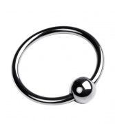 Кольцо на головку пениса, TOYFA Metal, серебристое, диаметр 3 см - интим магазин Точка G