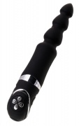Анальный вибростимулятор Erotist, силикон, черный, 20,7 см - интим магазин Точка G