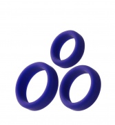 Эрекционное кольцо на пенис TOYFA A-Toys, Силикон, Фиолетовый, диаметр 4,5/3,8/3,2 см - интим магазин Точка G