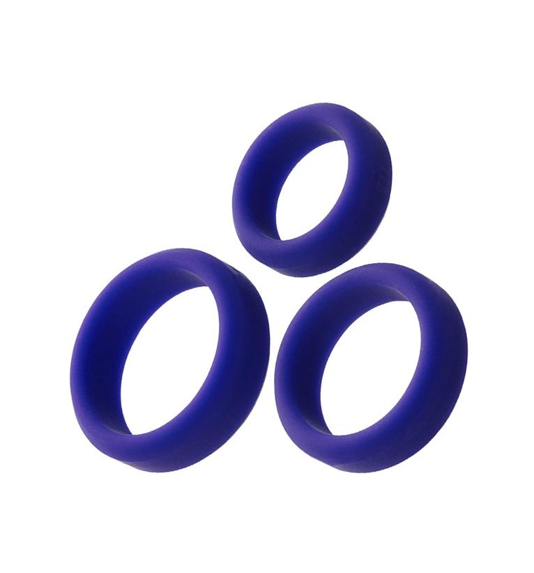 Эрекционное кольцо на пенис TOYFA A-Toys, Силикон, Фиолетовый, диаметр 4,5/3,8/3,2 см