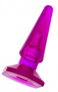 Анальная втулка TOYFA, PVC, фиолетовый, 9,5 см - интим магазин Точка G