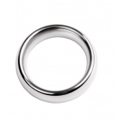 Кольцо на пенис, TOYFA Metal, серебристое, диаметр 4,5 см - интим магазин Точка G