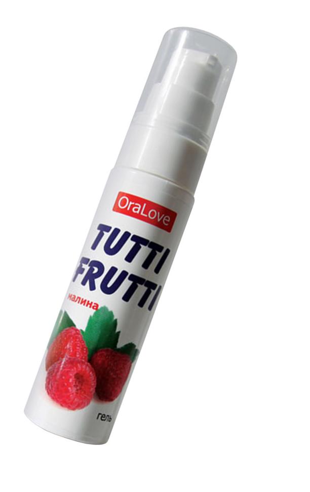 Съедобная гель-смазка TUTTI-FRUTTI для орального секса со вкусом малины 30г
