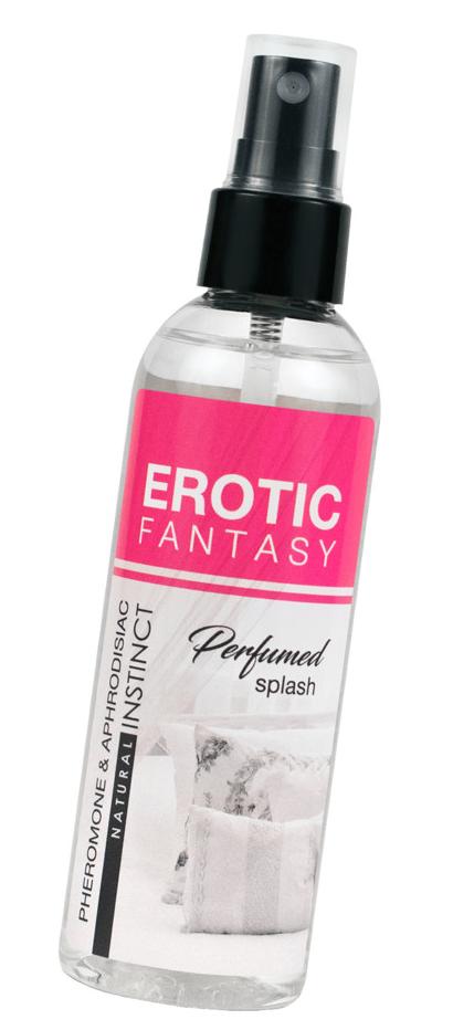 Парфюмированная вода для белья и интерьера Natural Instinct, с феромонами и афродизиаками Erotic fantasy, 100 мл