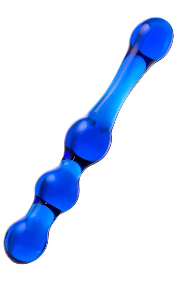 Нереалистичный фаллоимитатор Sexus Glass, Стекло, Синий, 20,5 см