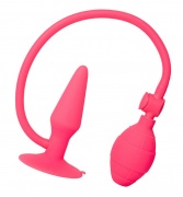 Надувная анальная втулка TOYFA POPO Pleasure, силиконовая, розовая, 10 см - интим магазин Точка G
