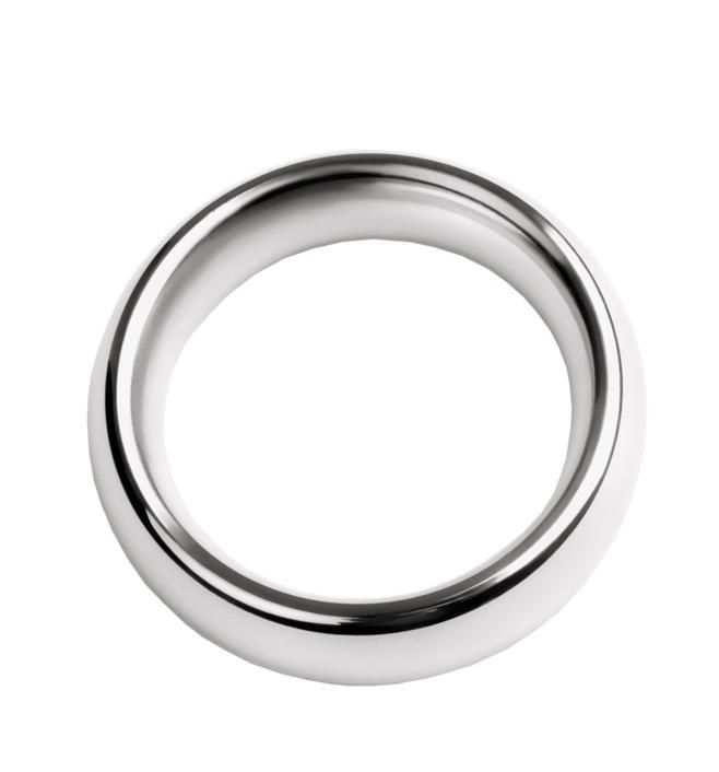 Кольцо на пенис, TOYFA Metal, серебристое, диаметр 5 см