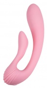 Вибратор с клиторальным стимулятором Adrien Lastic G-Wave, силикон, розовый, 18 см - интим магазин Точка G