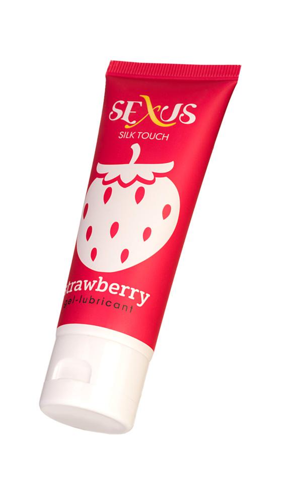 Гель-лубрикант Sexus на водной основе с ароматом клубники Silk Touch Stawberry 50 мл