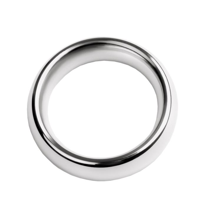 Кольцо на пенис, TOYFA Metal, серебристое, диаметр 4 см