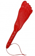Шлёпалка красная Sitabella 35 см,кожа - интим магазин Точка G