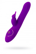 Ротатор с Клиторальным Стимулятором JOS YUM фиолетовый, 21 см - интим магазин Точка G